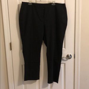 Cropped black dress pants